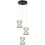 Pendelleuchte Tica PND-83949-3-BK 3000K 1x22W/LED 950lm IP20 von Italux