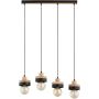 Pendelleuchte LARSO 63407 4x15W/E27 von Alfa