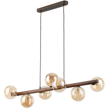 Pendelleuchte ESTERA WOOD 11096 7x8W/G9 IP20 von TK Lighting