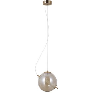 Pendelleuchte Nola PND-34366-HBR-AMB 3000K 1x12W/LED 1020lm IP20 von Italux