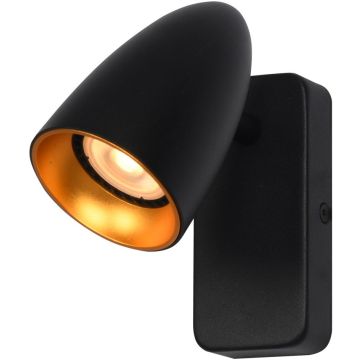 Wandleuchte Tino WL-36748-1R-BK-GD 1x10W/GU10 IP20 von Italux