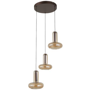 Pendelleuchte Carote PND-24011-3-COPP 3000K 3x16W/LED 1002lm IP20 von Italux