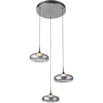 Pendelleuchte Tenele PND-24028-3A-SILV 3000K 3x21W/LED 1300lm IP20 von Italux