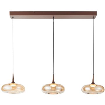Pendelleuchte Tenele PND-24028-3B-COPP 3000K 3x21W/LED 1300lm IP20 von Italux