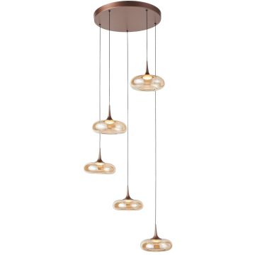 Pendelleuchte Tenele PND-24028-5A-COPP 3000K 5x35W/LED 1514lm IP20 von Italux