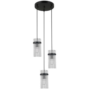 Pendelleuchte Merto PND-40930-3A-BK 3x40W/E14 IP20 von Italux