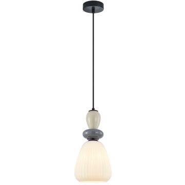 Pendelleuchte Domali PND-36816-1D-BK-WH 1x40W/E27 IP20 von Italux