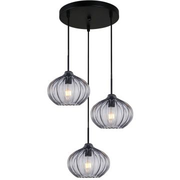 Pendelleuchte Pansol PND-2940-3AS-BK-SG2 3x40W/E27 IP20 von Italux