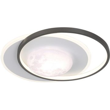 Deckenlampe Desulo PLF-02727-M-BK 3000K/4000K/6000K 1x40W/LED 5300lm IP20 von Italux