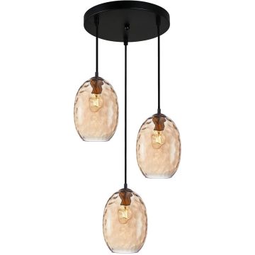 Pendelleuchte Novala PND-3031-3A-BRO-AMB 3x40W/E27 IP20 von Italux