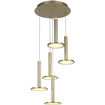 Pendelleuchte Oliver MD17033012-5A GOLD 3000K 5x60W/LED 3360lm IP20 von Italux